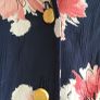 VINTAGE Mandy Marsh navy floral print midi Sz 14UK Image 3
