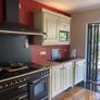 Kitchen + Island + Solid Oak Countertops + Integrated Dishwasher + black sink & gold mixer tap Image 3