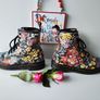 Dr Martens 1460 8 hole Sienna Miller floral england vintage boots UK4 EU37 US 6 Image 7