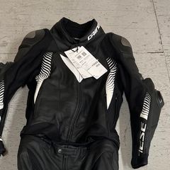 Dainese Super Speed 4 Leather Jacket Matt Black / White