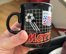 Rare Mars World Cup 94 Mug Chipped