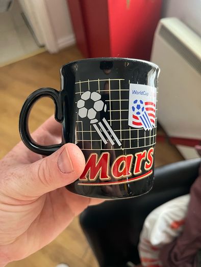 Rare Mars World Cup 94 Mug Chipped