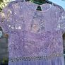 Max & Lola Milano Lilac and Silver Sequinned Dress with Fully Lined Skirt Image 3