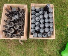 Brewing beer bottles