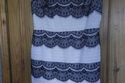 Jax black and white lace dress (free postage)