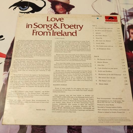 love in song and poetry from Ireland -Maureen Hurley and Cyril Cusack