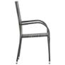 7 Piece Garden Dining Set Grey Image 6