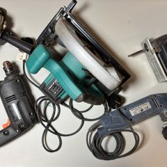 Circular saw, angle grinder,Jigsaw, sander, drill