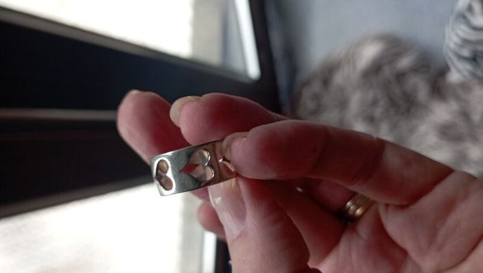 Sterling silver heart ring