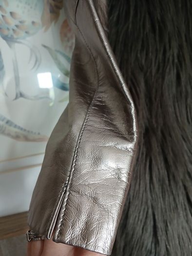 Urbancode London coat Genuine leather& faux fur New with tags