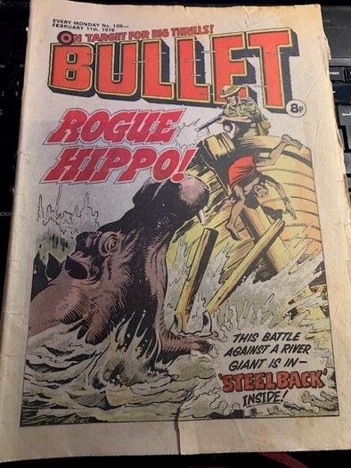 Bullet Comics - Issues 105,108,111-115- DC Thomson -Vintage UK Comics