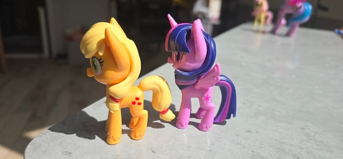 2 x Bundle Applejack and Princess Twilight Sparkle 3 inch Moulded Vinyl HTF Figures MLP G4.5 My Little Pony 2020