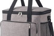 NEW SALE | Thermal Insulated Picnic Family Lunch Bag Waterproof Cool Bags Large Shopping Bag for Beach Picnic Camping Travel Grey