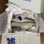 BURBERRY Women's Rubber Slide Sandals White Logo Charms EU 38 Authentic Image 2