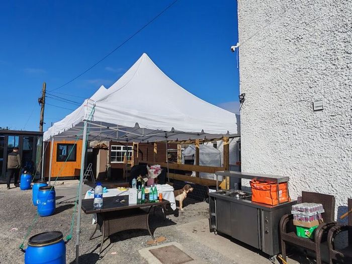 8x4m marquee pop up with sides