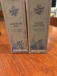 Brand new - The Handmade Company Lavender, Rosemary, Thyme and Mint Shower Gel and Hand Lotion 300 ml