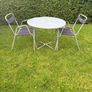 Vintage garden patio table and chairs c1950 Image 2