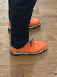 Handmade Italian Leather Brogues  Size 44 Artisan Shoes from Cefalu Sicily