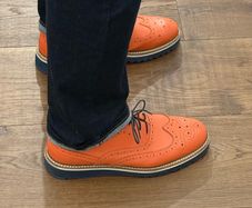 Handmade Italian Leather Brogues  Size 44 Artisan Shoes from Cefalu Sicily