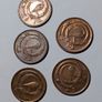 Irish Halfpennies x5 Image 2