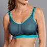 Anita Sports Bra Air Control Wired - Size 34A - Grey/Blue Image 2