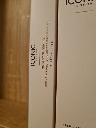 Iconic Prep set glow spray 120ml and Instant Sunshine Bronzing Drops  13ml Worth over 50e