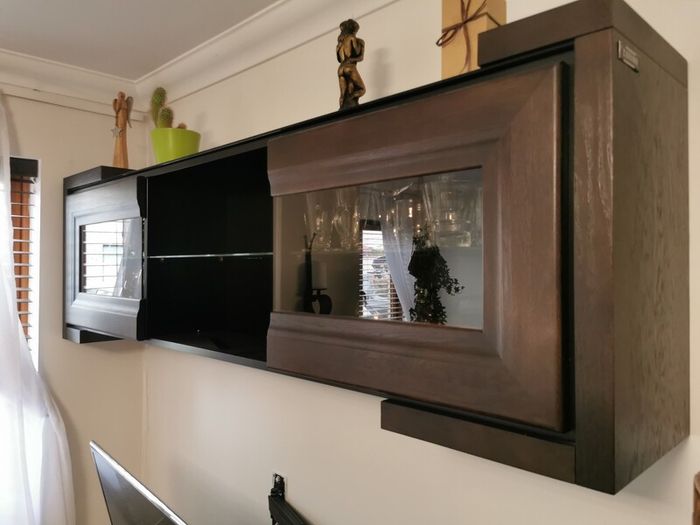 Swivel bar cabinet and 2 TV units