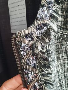 JESIRE cropped embellished blazer Sz 8 - Bnwt Rrp 159