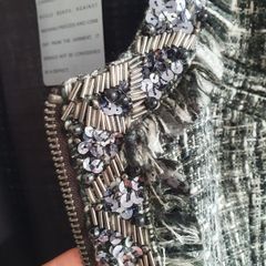 JESIRE cropped embellished blazer Sz 8 - Bnwt Rrp 159