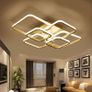LED Dimmable Ceiling Lights with Remote, Chandelier Ceiling Light with 6 White Squares, Flush Mount Ceiling Lamp for Living Room Kitchen Office Bedroom Dining Room (FREE POSTAGE) Image 3