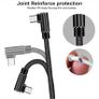 Micro USB Cable 2.4A Fast Charging 90 Degree Elbow: 2m Grey Image 6