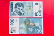 Serbia. 100. Dinara. 2012. Pick 57a  ( Uncirculated )