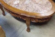 Vintage oval coffee table