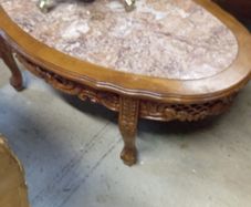 Vintage oval coffee table