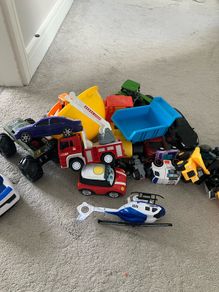 Selection of books and toys