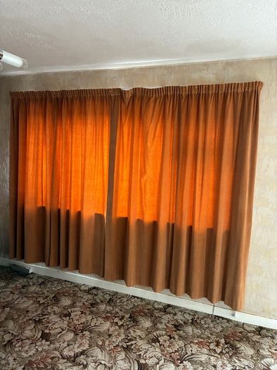 Orange Curtains