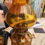 four vintage working oil lamps Image 8