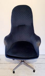 Mid-century high back desk chair
