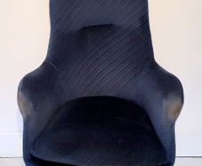 Mid-century high back desk chair