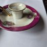 Ceramic Candle holder w/Candle Image 2