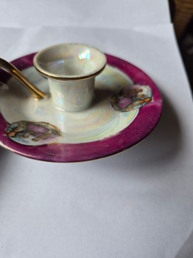 Ceramic Candle holder w/Candle