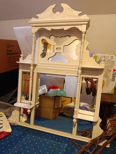 vintage over mantle mirror