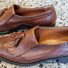 italian brown leather loafers