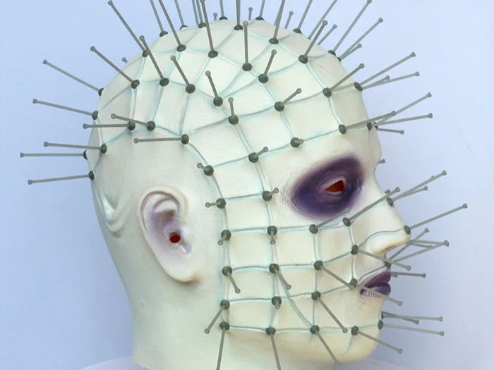 Hellraiser pinhead Halloween latex Mask.