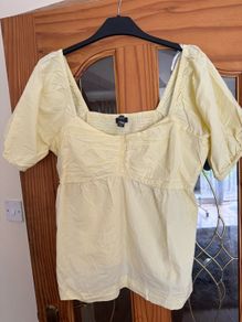 Yellow Primark blouse size UK18 EU46 Perfect condition Postage included