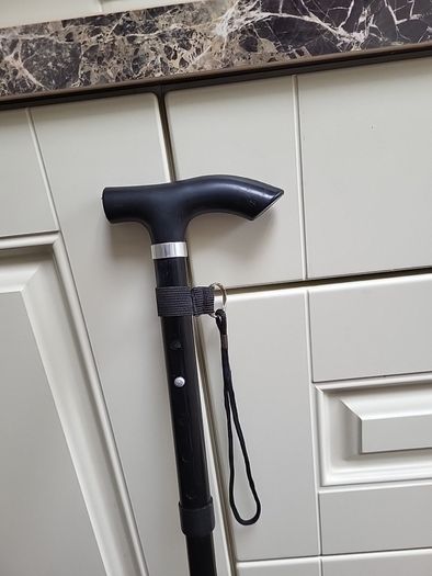Walking stick folding