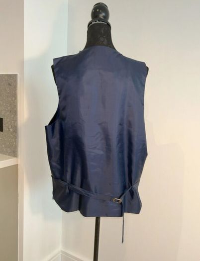 Benetti Three Piece Tailored Fit Suit Petrol Blue