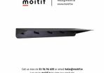 Black Coat Rack and Shelf
