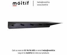 Black Coat Rack and Shelf