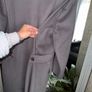Vintage 1970s/80s George Henry of Dublin Charcoal/taupe-grey Wool Cashmere Coat UK 12 Image 4